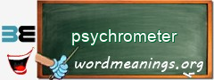 WordMeaning blackboard for psychrometer